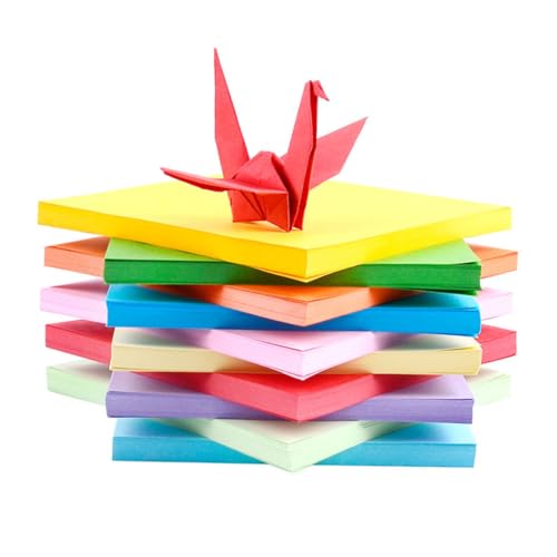 DOITOOL 5 Packungen Origami Papier Pack Quadratisch Bunt Doppelseitig pro Packung DIY Basteln Faltpapier Handgemacht für Erwachsene Kunstprojekte und Papierkunst Zufällige Zufällige Farbe DOITOOL 5 Packungen Origami Papier Pack Quadratisch Bunt Doppelseitig pro Packung DIY Basteln Faltpapier Handgemacht für Erwachsene Kunstprojekte und Papierkunst Zufällige Zufällige Farbe von DOITOOL