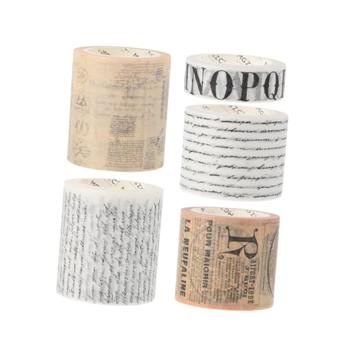 DOITOOL 5 Rollen Alte Aufkleber Dekorativ Basteln Hochzeit Journaling Etiketten Tragbarer Dekoraufkleber Zarter Dekoraufkleber Vintage -aufkleber Selbstgemachter Aufkleber Papier DOITOOL 5 Rollen Alte Aufkleber Dekorativ Basteln Hochzeit Journaling Etiketten Tragbarer Dekoraufkleber Zarter Dekoraufkleber Vintage -aufkleber Selbstgemachter Aufkleber Papier von DOITOOL