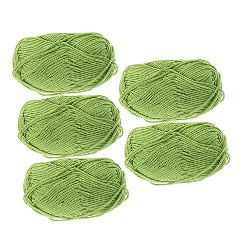 DOITOOL 5 Rollen Baumwollgarn bastel materialien baumwoll string нитки для вязания textilgarn Kammgarn Stricken Schlauchgarn Milch Strickgarnmaterial Webgarn Häkelgarn Baumwolle Green DOITOOL 5 Rollen Baumwollgarn bastel materialien baumwoll string нитки для вязания textilgarn Kammgarn Stricken Schlauchgarn Milch Strickgarnmaterial Webgarn Häkelgarn Baumwolle Green von DOITOOL