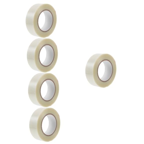 DOITOOL 5 Rollen Hochwertiges Hochklebendes Glasfaserband Verstärktes Reparatur und Verpackungsband für Bau und Spachtelarbeiten Langlebig und Vielseitig Einsetzbar von DOITOOL