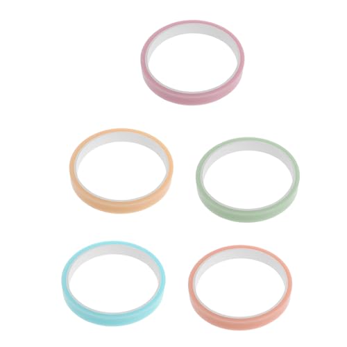 DOITOOL 5 Rollen Klebrige Kugelband Lustige Diy Klebebänder Zufälligen Farben für Stressabbau und Kreative Bastelprojekte Geeignet für Erwachsene Breit Sicher und Praktisch von DOITOOL