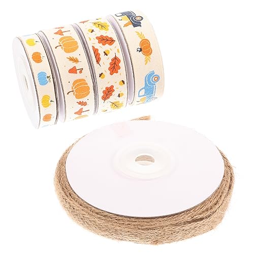 DOITOOL 5 Rollen Kürbis-drahtband Danksagung Urlaub Wickelband Party Kranz Bastelband Basteln Für Dekorationen Rosa Farbig Geschenkband Diy-band Zum Erntedankfest Kranzband Polyester DOITOOL 5 Rollen Kürbis-drahtband Danksagung Urlaub Wickelband Party Kranz Bastelband Basteln Für Dekorationen Rosa Farbig Geschenkband Diy-band Zum Erntedankfest Kranzband Polyester von DOITOOL