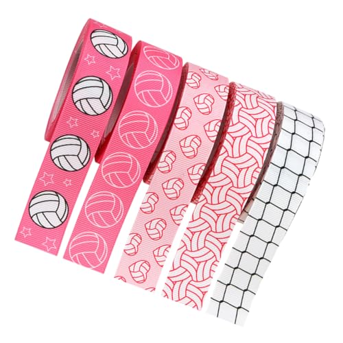 DOITOOL 5 Rollen Pinkes Volleyballband Dekoratives Geschenkband für Bastelprojekte Sportveranstaltungen und Feierlichkeiten für Geburtstagsfeiern und Schulaktivitäten DOITOOL 5 Rollen Pinkes Volleyballband Dekoratives Geschenkband für Bastelprojekte Sportveranstaltungen und Feierlichkeiten für Geburtstagsfeiern und Schulaktivitäten von DOITOOL