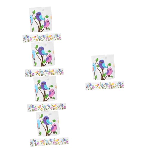 DOITOOL 5 Rollen Selbstklebender Dekorativer für Pinnwand und Stilvoller Aufkleber für DIY Deko Beschriftbar für Schule Kindergarten und Partys von DOITOOL