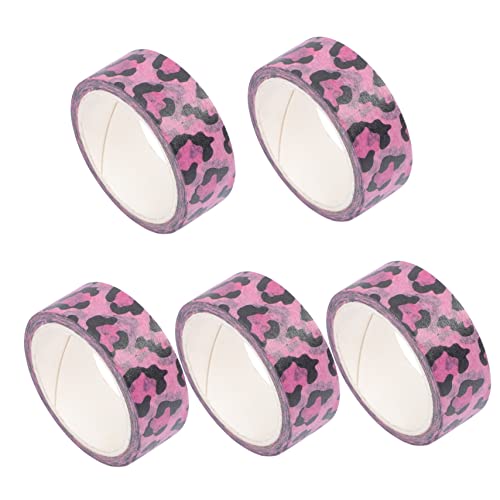 DOITOOL 5 Rollen Selbstklebendes Papier Klebeband mit Tiermustern Dekoratives Diy Craft Tape für Scrapbooking Tagebuch und Kreative Bastelprojekte Leopard DOITOOL 5 Rollen Selbstklebendes Papier Klebeband mit Tiermustern Dekoratives Diy Craft Tape für Scrapbooking Tagebuch und Kreative Bastelprojekte Leopard von DOITOOL