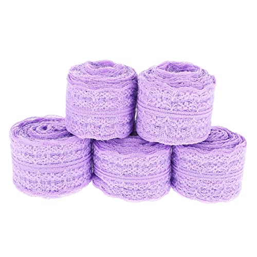 DOITOOL 5 Rollen Spitzenband Diy Dekorationsbänder Farbenfrohe Geschenkverpackung und Bastelprojekte für Hochzeiten und Besondere Anlässe DOITOOL 5 Rollen Spitzenband Diy Dekorationsbänder Farbenfrohe Geschenkverpackung und Bastelprojekte für Hochzeiten und Besondere Anlässe von DOITOOL