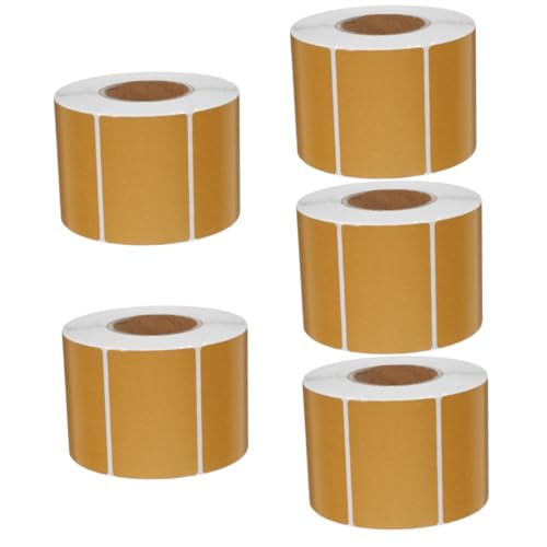 DOITOOL 5 Rollen Thermopapier Adressetiketten Selbstklebend pro Rolle Kompatibel mit Thermodruckern für Versand Beschriftung und Organisation von Dokumenten und Objekten von DOITOOL