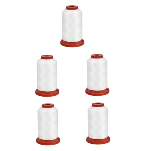 DOITOOL 5 Rollen Wasserlösliche Schnur Stich vielfältig Handarbeit Haushalt Herstellung Blau Kleidung Stickerei Erwachsene Stoff Nähgarn Anfänger nähen wasserlöslicher Faden Vinylon Weiß von DOITOOL