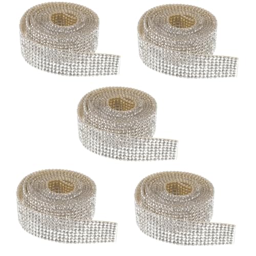 DOITOOL 5 Rollen Würfelband Kleidung Klebstoff Band Zum Basteln Strassband Große Strasssteine zum Basteln Trimmen Nähen Dekoration Bänder Für Handwerk Kristalle Masse Heißschmelzkleber DOITOOL 5 Rollen Würfelband Kleidung Klebstoff Band Zum Basteln Strassband Große Strasssteine zum Basteln Trimmen Nähen Dekoration Bänder Für Handwerk Kristalle Masse Heißschmelzkleber von DOITOOL