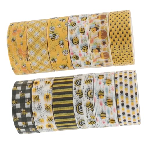 DOITOOL 5 Sätze Bienen Washi Tape Dekorative Scrapbooking Tapes Für Diy Handarbeiten Journaling Und Projekte Für Alben Notizbücher Und Bastelarbeiten 12 Rollen * 5 DOITOOL 5 Sätze Bienen Washi Tape Dekorative Scrapbooking Tapes Für Diy Handarbeiten Journaling Und Projekte Für Alben Notizbücher Und Bastelarbeiten 12 Rollen * 5 von DOITOOL