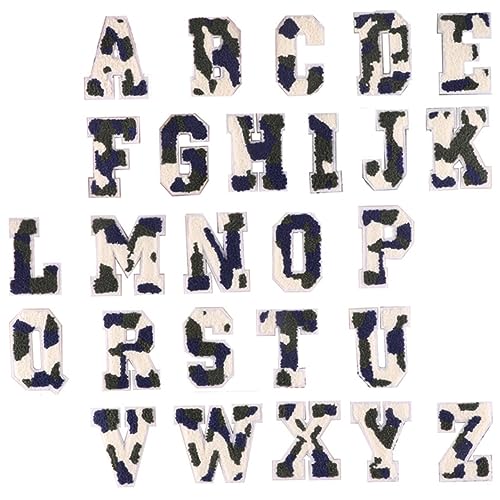 DOITOOL 5 Sätze Buchstaben Patches Zum Aufbügeln Gestickte Diy Aufnäher Für Kleidung Und Bastelprojekte Zum Reparieren Und Dekorieren Von Textilien 26 Stücke * 5 von DOITOOL