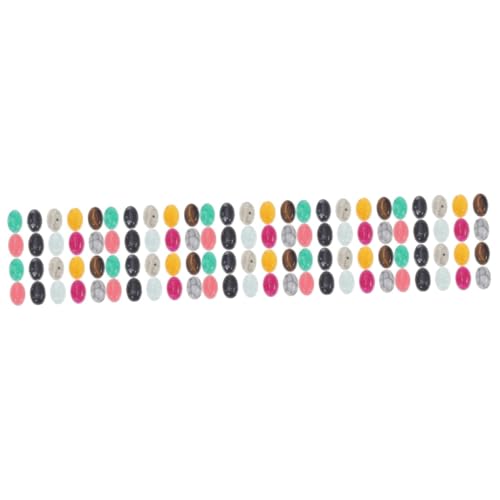 DOITOOL 5 Sätze Cabochons Naturstein Flache Diy Schmuckmaterialien Für Bastelprojekte Farbvariationen Handarbeiten Zufällige Farbe 20 Stück * 5 von DOITOOL