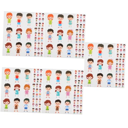 DOITOOL 5 Sätze Dekorative Aufkleber Pinnwand-aufkleber Klassenzimmer Ästhetisch Dekoration Aufkleber Lernen Aufkleber Für Bulletin Belohnungsaufkleber Wandaufkleber Papier 36 Stück * 5 von DOITOOL