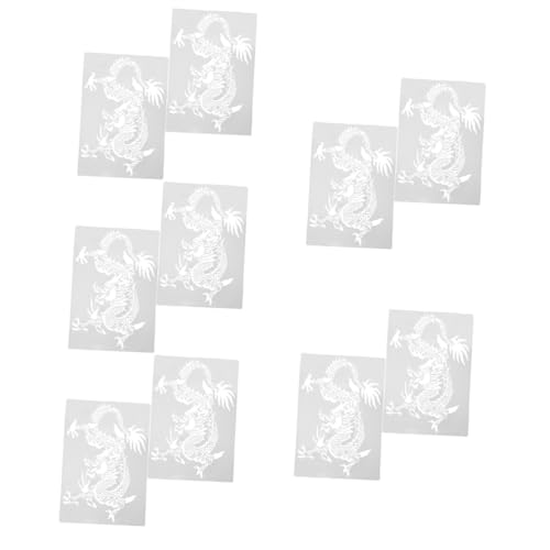 DOITOOL 5 Sätze Drachen Malschablonen Für Dekorative Schablonen Für Wandgestaltung Wiederverwendbare Malvorlagen Kreativität Und Fantasie Für Verschiedene Maltechniken 2 Stücke * 5 DOITOOL 5 Sätze Drachen Malschablonen Für Dekorative Schablonen Für Wandgestaltung Wiederverwendbare Malvorlagen Kreativität Und Fantasie Für Verschiedene Maltechniken 2 Stücke * 5 von DOITOOL