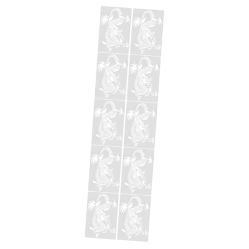 DOITOOL 5 Sätze Drachen Malvorlagen Wiederverwendbare Schablonen Für Diy Malerei Kreativwerkzeuge Pvc Für Wandkunst Und Bastelprojekte 2 Stücke * 5 DOITOOL 5 Sätze Drachen Malvorlagen Wiederverwendbare Schablonen Für Diy Malerei Kreativwerkzeuge Pvc Für Wandkunst Und Bastelprojekte 2 Stücke * 5 von DOITOOL