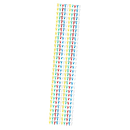 DOITOOL 5 Sätze Dreieckige Büroklammer Clips Kleine Papierklammern Mini-büroklammern Büroklammern Süß Papierklamme Kunststoff Praktische Büroklammern Kleiner Klipp Plastik 100 Stück * 5 von DOITOOL