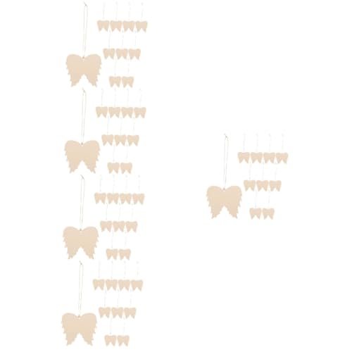 DOITOOL 5 Sätze Engelsflügel Anhänger Materialien Party hängend Form schmucklos Holzhandwerk unvollendet Holzplakette leer Holzausschnitt Ornamente Holzhandwerksschmuck Holzschild Hanfseil DOITOOL 5 Sätze Engelsflügel Anhänger Materialien Party hängend Form schmucklos Holzhandwerk unvollendet Holzplakette leer Holzausschnitt Ornamente Holzhandwerksschmuck Holzschild Hanfseil von DOITOOL