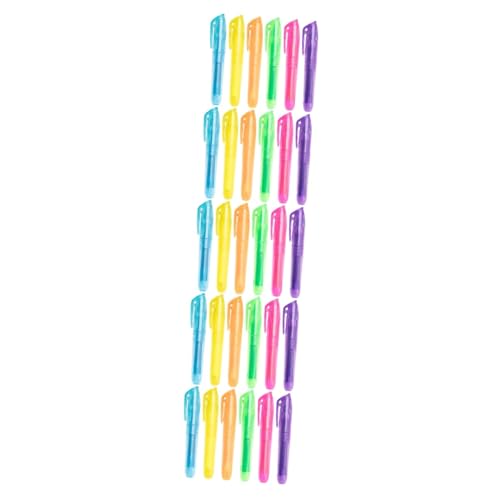 DOITOOL 5 Sätze Farbige Markierungen Süße Highlighters Mehrfarbig Kunst Lesezeichen Scrapbook-marker Für Studenten Praktischer Markierungsstift Plastik 6 Stücke * 5 von DOITOOL