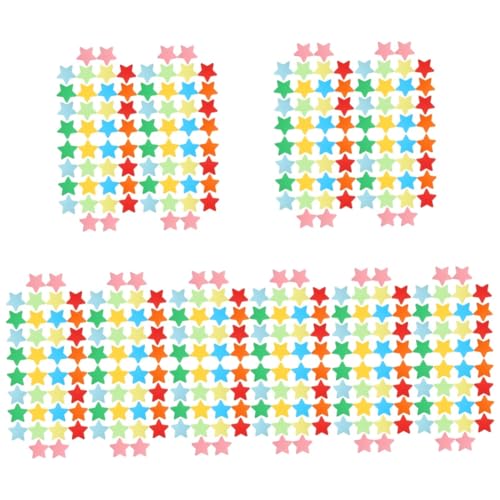 DOITOOL 5 Sätze Farbige Papiersterndekoration Dekorationen Dekorative Papierausschnitte Sterne Aus Papier Ornament Aus Papierausschnitten Dekorative Ausschnitte 180 Stück * 5 von DOITOOL