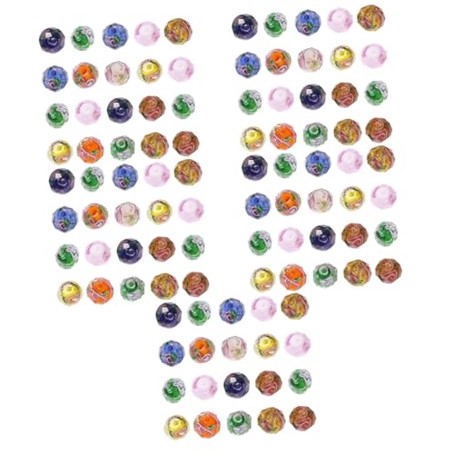 DOITOOL 5 Sätze Glasschliffperlen Bastelperlen Armbänder Halsketten Winzige Perlen Anhänger Klare Flache Perlen Lose Glasperlen Schmuckperlen Zur Schmuckherstellung 20 Stück * 5 von DOITOOL