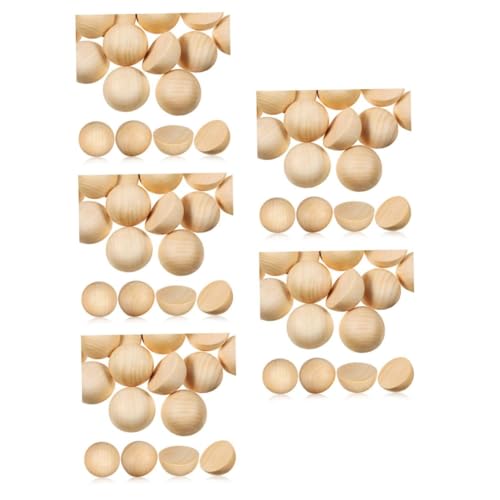 DOITOOL 5 Sätze Halbe Holz Kugeln Unvollendete Holzkugeln Für Bastelarbeiten Dekorationen Und Diy Projekte Leichte Und Vielseitige Verwendung Für Gestalten 40 Stück * 5 DOITOOL 5 Sätze Halbe Holz Kugeln Unvollendete Holzkugeln Für Bastelarbeiten Dekorationen Und Diy Projekte Leichte Und Vielseitige Verwendung Für Gestalten 40 Stück * 5 von DOITOOL