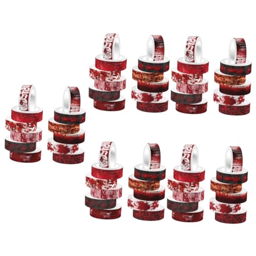 DOITOOL 5 Sätze Halloween Washi Tape Blutig Bedrucktes Klebeband Für Diy Scrapbooking Und Kreative Dekoration Für Kunstprojekte Und 12 Rollen * 5 von DOITOOL
