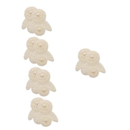 DOITOOL 5 Sätze Hochzeitsschuh Dekoration Flecken Nähen Stoff Hüte Patch Kleidungsflicken Flicken Für Bekleidung Kleiderflicken Schuhzubehör Imitationsperlen 2 Stücke * 5 von DOITOOL