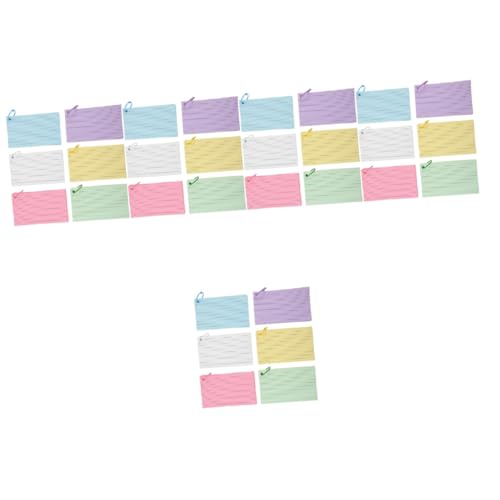 DOITOOL 5 Sätze Lochkarten mit Ringen Lernkarten für Effektives Studieren Notizen und Kreative Ideen Karten für Erwachsene von DOITOOL