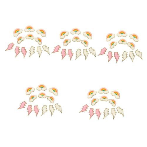 DOITOOL 5 Sätze Niedliche Gestickte Kleidung Patches Diy Aufnäher Für Kleider Jeans Taschen Hüte Schuhe Und Mehr Für Kindergeburtstagsfeiern Und Kreative Nähprojekte 12 Stück * 5 von DOITOOL