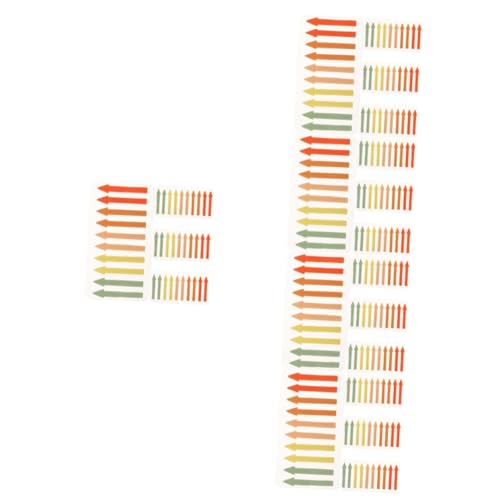 DOITOOL 5 Sätze Paket Mit Bögen Haftnotizen Für Praktische Lese Markierungen Klebestreifen Index Tabs Für Effektive Textanmerkungen Und Seitenmarkierungen Für Zuhause Und 4 Blätter * 5 von DOITOOL