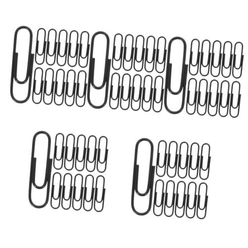 DOITOOL 5 Sätze Paperclip Briefpapier Dokumentclips Papierclips Büroklammer Fürs Büro Büroklammern Schöne Büroklammer Büroklammer-memo Kleine Papierklammern Clips Briefpapier Eisen Schwarz von DOITOOL