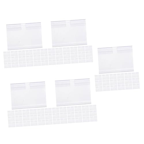 DOITOOL 5 Sätze Preisetikettenhalter Transparente Preisschildständer Für Supermärkte Beschreibbare Etikettenhalter Multifunktionale Displays 50 Stück * 5 DOITOOL 5 Sätze Preisetikettenhalter Transparente Preisschildständer Für Supermärkte Beschreibbare Etikettenhalter Multifunktionale Displays 50 Stück * 5 von DOITOOL