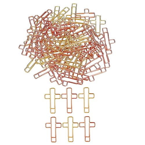 DOITOOL 5 Sätze Schicke Büroklammern Farbige Büroklammern Klein Briefpapierseitenhalter Bibelzubehör Memobuch Pflicht Gold Papierclip Bibel Büroklammern Metall 40 Stück * 5 von DOITOOL