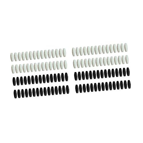 DOITOOL 5 Sätze Sicherheitsverschluss Kordelstopper Für Diy Bastelarbeiten Große Schwarze Und Weiße Verbindungsstücke Für Schmuckherstellung Und Kleidung 100 Stück * 5 von DOITOOL