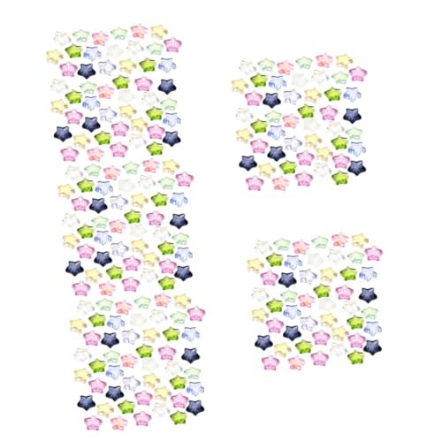 DOITOOL 5 Sätze Sternförmige Anhänger Perlen Für Schmuck Basteln Bunte Für Armbänder Schlüsselanhänger Handgemachte Zubehörteile 100 Stück * 5 von DOITOOL