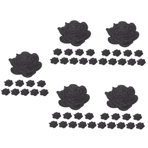 DOITOOL 5 Sätze Teiliges Blumenmuster Bügelaufnäher Für Kleidung Diy Stickerei Patches Zur Reparatur Und Dekoration Von Jeans Rucksäcken Und Mehr Einfach Anzuwenden Und 10 Stück * 5 von DOITOOL