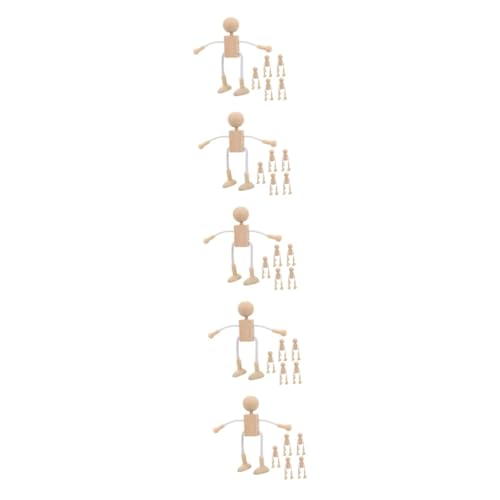 DOITOOL 5 Sätze Teiliges Holzpuppen Unvollendete Holzfiguren Für Diy Projekte Für Fantasie Und Geschicklichkeit Zu Fördern 6 Stück * 5 DOITOOL 5 Sätze Teiliges Holzpuppen Unvollendete Holzfiguren Für Diy Projekte Für Fantasie Und Geschicklichkeit Zu Fördern 6 Stück * 5 von DOITOOL