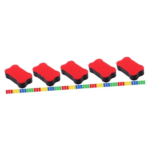 DOITOOL 5 Sätze Teiliges Magnetischer Tafellöscher Waschbare Whiteboard Radierer Für Büro Und Schule Ergonomischer Griff Für Tägliche Nutzung Mit Oberfläche Für Angenehmes 24 Stück * 5 von DOITOOL