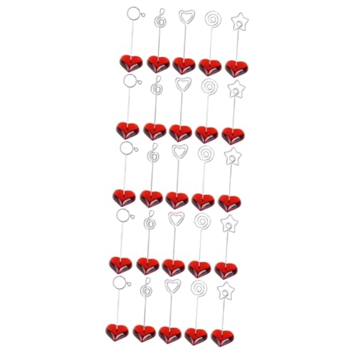 DOITOOL 5 Sätze Teiliges Metall Foto Halter Clips Tischkarten Halter Für Hochzeiten Partys Und Restaurant Tischnummern Dekorative Fotoaufsteller Sternform 5 Stück * 5 von DOITOOL