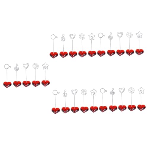 DOITOOL 5 Sätze Teiliges Metall Foto Kartenhalter Clips Elegante Tischnummer Halter Für Hochzeiten Partys Und Veranstaltungen Stabil Für Fotos Memos Und Karten 5 Stück * 5 von DOITOOL