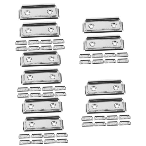 DOITOOL 5 Sätze Teiliges Metall Klemmbrett Clips Starke Büroklammern Für Menüs Und Schreibplatten Für Büro Schule Und Restaurant Ohne Schutzwinkel 10 Stück * 5 von DOITOOL