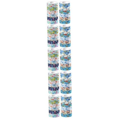 DOITOOL 5 Sätze Unterwasserbiotape Lieferungen Handwerk Journaling Schrott Pastell Für Dekoratives Packband Washi-tape Blau Dekoratives Klebeband Blaues Washi-tape Aufkleber 12 Rollen * 5 DOITOOL 5 Sätze Unterwasserbiotape Lieferungen Handwerk Journaling Schrott Pastell Für Dekoratives Packband Washi-tape Blau Dekoratives Klebeband Blaues Washi-tape Aufkleber 12 Rollen * 5 von DOITOOL