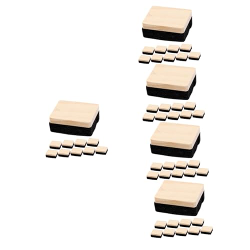 DOITOOL 5 Sätze Whiteboard Radiergummi Langlebige Filz Radierer Aus Holz Für Müheloses Entfernen Für Schule Büro Und Präsentationen 10 Stück * 5 DOITOOL 5 Sätze Whiteboard Radiergummi Langlebige Filz Radierer Aus Holz Für Müheloses Entfernen Für Schule Büro Und Präsentationen 10 Stück * 5 von DOITOOL