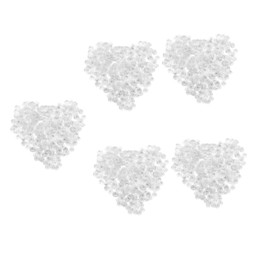 DOITOOL 5 Sätze Wulstiger Abstandshalter Perlen Zum Selbermachen Von Schmuck Legierungsabstandshalterperlen Perlenkappen Für Armbänder Blumenperlenkappen Eisen Silber 1000 Stück * 5 von DOITOOL