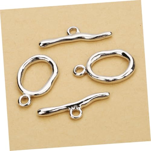 DOITOOL 5 Satz Schmuckverschluss Silber Ot Verschluss Metall Schmuckverbinder für Halskette Armband Anhänger DIY Schmuckherstellung Langlebig und Vielseitig DOITOOL 5 Satz Schmuckverschluss Silber Ot Verschluss Metall Schmuckverbinder für Halskette Armband Anhänger DIY Schmuckherstellung Langlebig und Vielseitig von DOITOOL