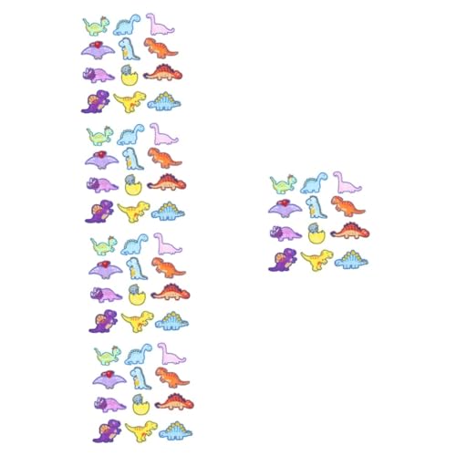 DOITOOL 5 Stück 2 Cartoon Dinosaurier -Stoffaufkleber Kleidung Aufnäher nähen Flecken gestickte Aufnäher Jungs Patches in Cartoon-Dinosaurier-Form Aufnäher mit Tierstickerei Polyester von DOITOOL