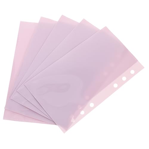 DOITOOL 5 Stück A6 Budget Geldumschläge Mit Losen Blättern Budget Binder Einlagen Linke Öffnung Budgetplaner Organizer Bargeld Budgetumschlagseiten Für Studenten Und Reisende von DOITOOL
