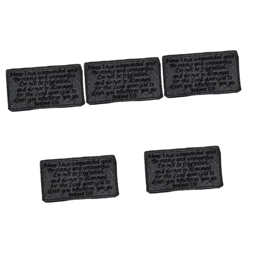 DOITOOL 5 Stück Bibelvers Aufnäher für Diy Kleidung Bestickte Patch für Jacken Jeans Taschen und Mehr Waschbar für Nähprojekte DOITOOL 5 Stück Bibelvers Aufnäher für Diy Kleidung Bestickte Patch für Jacken Jeans Taschen und Mehr Waschbar für Nähprojekte von DOITOOL