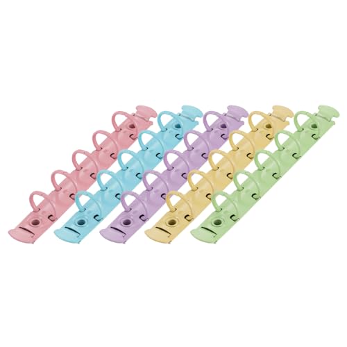 DOITOOL 5 Stück Binderring-Clips: Praktische Binderringe aus Metall – verschleißfeste 5-Loch-Schnallen für Loseblattbindung, DIY-Notizbücher und Büroorganisation DOITOOL 5 Stück Binderring-Clips: Praktische Binderringe aus Metall – verschleißfeste 5-Loch-Schnallen für Loseblattbindung, DIY-Notizbücher und Büroorganisation von DOITOOL