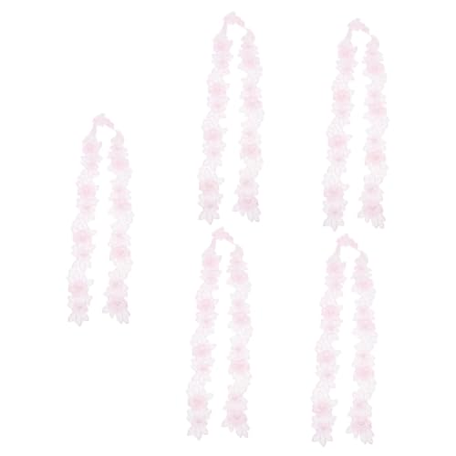 DOITOOL 5 Stück Blumen Applikation Tüll für Diy Mode Handarbeit und Kreative Gestaltung für Kleider Taschen Jeans und Mehr Rosa DOITOOL 5 Stück Blumen Applikation Tüll für Diy Mode Handarbeit und Kreative Gestaltung für Kleider Taschen Jeans und Mehr Rosa von DOITOOL